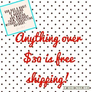 💋$30 and over is free shipping 💪🏽